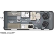 Call now about this 2025 Winnebago Solis 59PX! Floorplan of 2025 Winnebago Solis 59PX