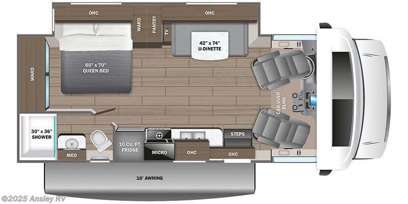 Call now about this 2025 Jayco Redhawk 24B! Floorplan of 2025 Jayco Redhawk 24B