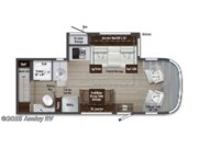 Call now about this 2025 Winnebago View 24T ! Floorplan of 2025 Winnebago View 24T