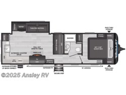 Stock Image for 2025 Keystone East 270RKS (options and colors may vary) 2025 Keystone Bullet Crossfire 270RKS - New Travel Trailer for sale by Ansley RV in Duncansville, Pennsylvania