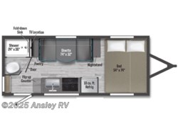 Stock Image for 2025 Winnebago 1720FB (options and colors may vary) 2025 Winnebago Micro Minnie 1720FB - New Travel Trailer for sale by Ansley RV in Duncansville, Pennsylvania