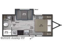Stock Image for 2025 Winnebago 2108FBS (options and colors may vary) 2025 Winnebago Micro Minnie 2108FBS - New Travel Trailer for sale by Ansley RV in Duncansville, Pennsylvania