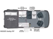 Call now about this 2025 Winnebago Revel 44E! Floorplan of 2025 Winnebago Revel 44E