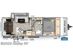 Stock Image for 2025 Forest River 23MK (options and colors may vary) 2025 Forest River Cherokee Grey Wolf 23MK - New Travel Trailer for sale by Ansley RV in Duncansville, Pennsylvania