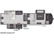 Call now about this 2026 Keystone Montana High Country 325RK! Floorplan of 2026 Keystone Montana High Country 325RK