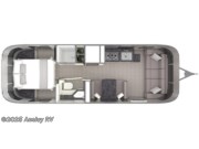 Floorplan of 2026 Airstream Classic 28RB