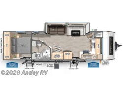 Stock Image for 2025 Forest River 27GH (options and colors may vary) 2026 Forest River Cherokee Grey Wolf 27GH - New Travel Trailer for sale by Ansley RV in Duncansville, Pennsylvania