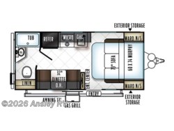 Stock Image for 2019 Forest River 1905 (options and colors may vary) 2019 Forest River Rockwood Mini Lite 1905 - Used Travel Trailer for sale by Ansley RV in Duncansville, Pennsylvania