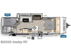 Stock Image for 2026 Forest River 26DBH (options and colors may vary) 2026 Forest River Cherokee Grey Wolf 26DBH - New Travel Trailer for sale by Ansley RV in Duncansville, Pennsylvania