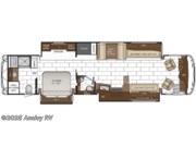 Call now about this 2026 Newmar Ventana 4037! Floorplan of 2026 Newmar Ventana 4037
