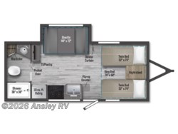 Stock Image for 2025 Winnebago 2108TB (options and colors may vary) 2026 Winnebago Micro Minnie 2108TB - New Travel Trailer for sale by Ansley RV in Duncansville, Pennsylvania