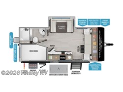Stock Image for 2025 Grand Design 161BH (options and colors may vary) 2026 Grand Design Transcend One 161BH - New Travel Trailer for sale by Ansley RV in Duncansville, Pennsylvania
