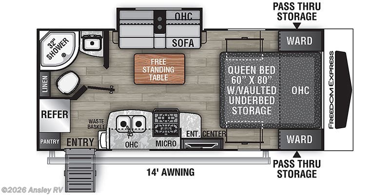 Stock Image for 2023 Coachmen 192RBS (options and colors may vary)