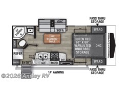Stock Image for 2023 Coachmen 192RBS (options and colors may vary) 2023 Coachmen Freedom Express Ultra Lite 192RBS - Used Travel Trailer for sale by Ansley RV in Duncansville, Pennsylvania