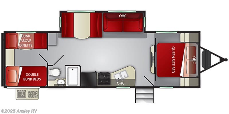 Call now about this 2020 Cruiser RV Shadow Cruiser Ultra-Lite SC280QBS! Floorplan of 2020 Cruiser RV Shadow Cruiser Ultra-Lite SC280QBS
