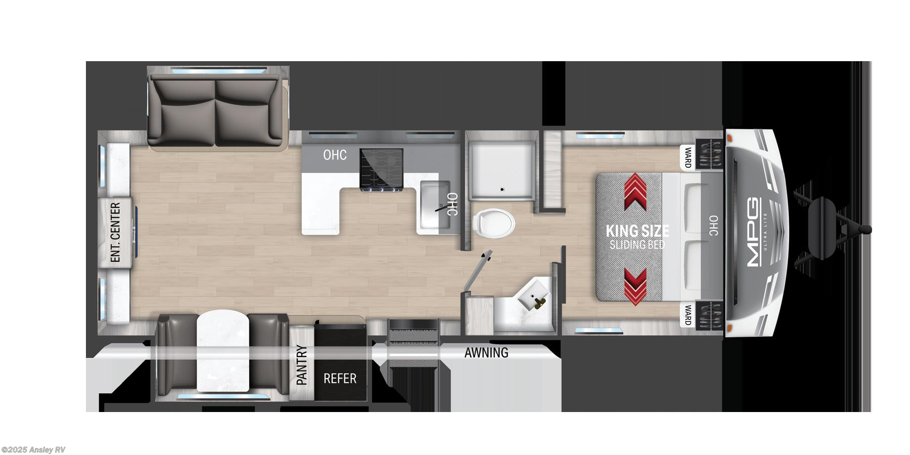Call now about this 2022 Cruiser RV MPG 2780RE! Floorplan of 2022 Cruiser RV MPG 2780RE