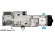 Call now about this 2026 Grand Design Reflection 100 Series 32BH! Floorplan of 2026 Grand Design Reflection 100 Series 32BH