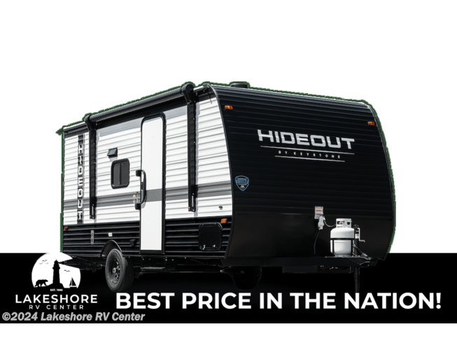 2024 Keystone Hideout 176BH - New Travel Trailer For Sale by Lakeshore RV Center in Muskegon, Michigan