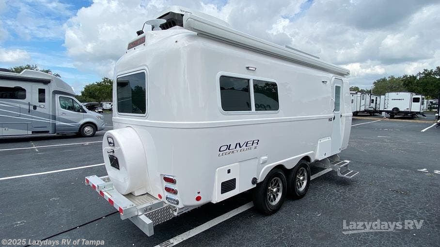 Call now about this 2025 Oliver Legacy Elite ll Twin Bed! 2025 Oliver Legacy Elite ll Twin Bed - New Travel Trailer For Sale by Lazydays RV of Tampa in Seffner, Florida