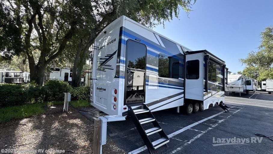 Contact us now about this 2026 Forest River RiverStone 44DBL! 2026 RiverStone 44DBL by Forest River from Lazydays RV of Tampa in Seffner, Florida