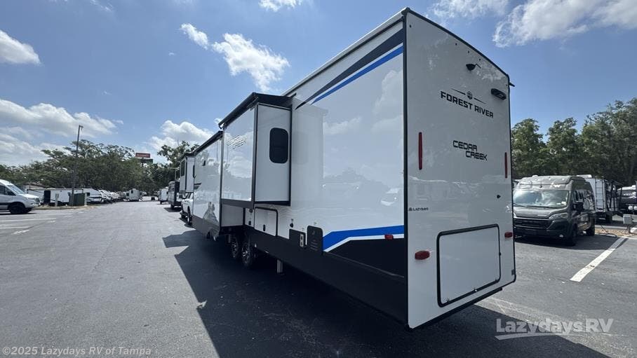 Contact us now about this 2025 Forest River Cedar Creek 381MUD! 2025 Cedar Creek 381MUD by Forest River from Lazydays RV of Tampa in Seffner, Florida