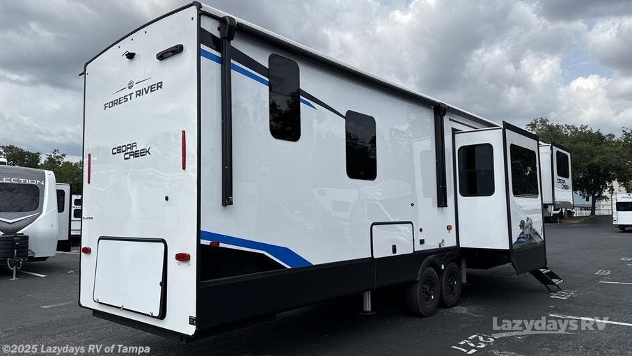 Call now about this 2025 Forest River Cedar Creek 370FL! 2025 Forest River Cedar Creek 370FL - New Fifth Wheel For Sale by Lazydays RV of Tampa in Seffner, Florida