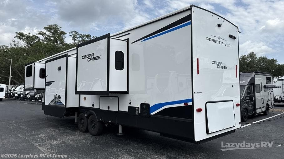 Contact us now about this 2025 Forest River Cedar Creek 370FL! 2025 Cedar Creek 370FL by Forest River from Lazydays RV of Tampa in Seffner, Florida