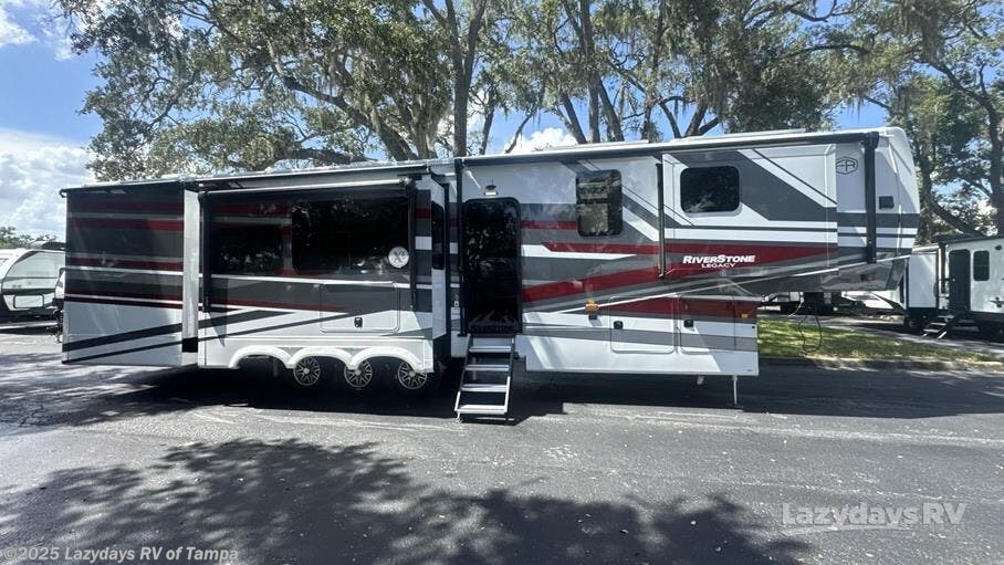 Call now about this 2026 Forest River RiverStone 442MC! 2026 Forest River RiverStone 442MC - New Fifth Wheel For Sale by Lazydays RV of Tampa in Seffner, Florida