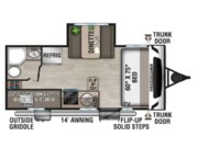 Call now about this 2025 K-Z Connect Mini 191BHK! 2025 K-Z Connect Mini 191BHK - New Travel Trailer For Sale by McClain's Longhorn RV in Sanger, Texas features Smoke Detector, Bunk Beds, Toilet, Awning, Slideout