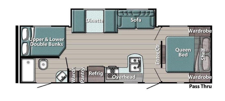 Call now about this 2022 Gulf Stream Kingsport 268BH! 2022 Gulf Stream Kingsport 268BH - Used Travel Trailer For Sale by McClain's Longhorn RV in Sanger, Texas features Microwave, Leveling Jacks, Batteries, Sofa Bed, Air Conditioning