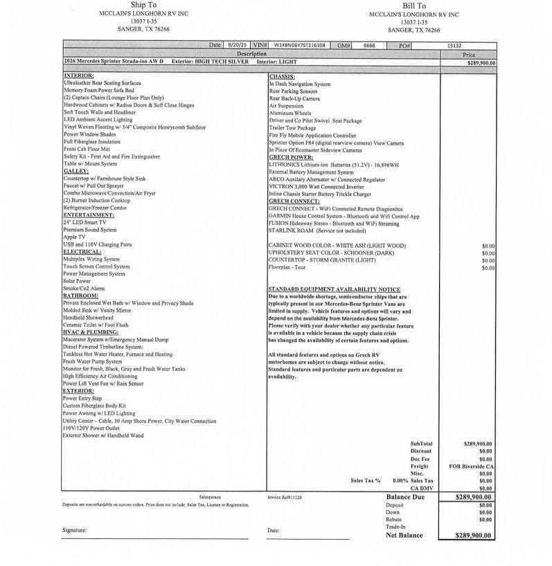 New 2026 Grech RV Strada AWD TOUR-ION available in Sanger, Texas