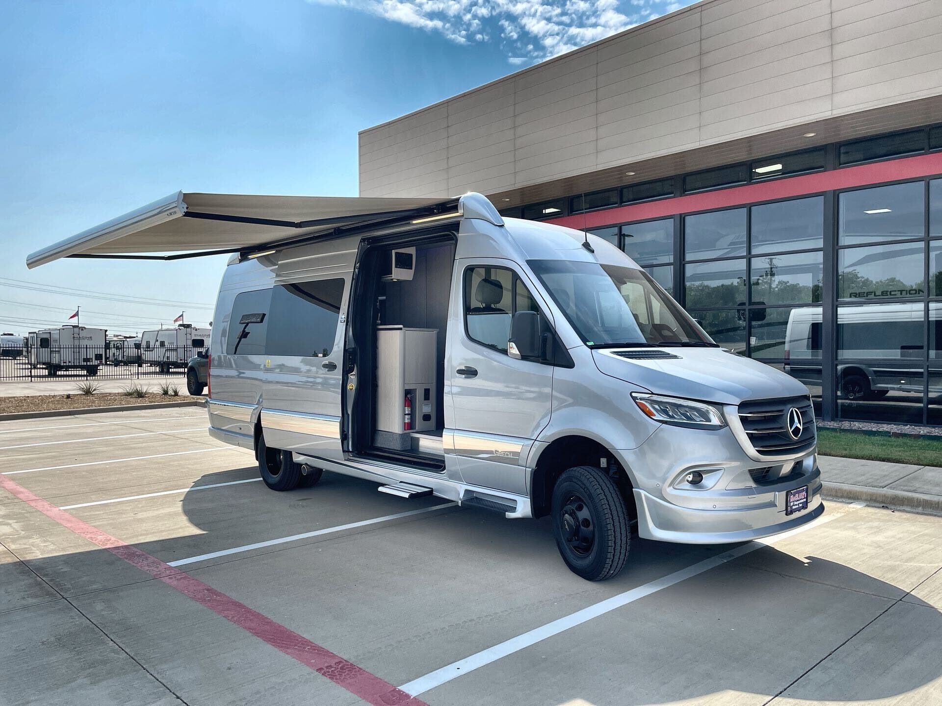 Call now about this 2026 Grech RV Strada AWD TOUR-ION! 2026 Grech RV Strada AWD TOUR-ION - New Class B For Sale by McClain's Longhorn RV in Sanger, Texas features Microwave, Overhead Cabinetry, TV, Air Conditioning, Smoke Detector