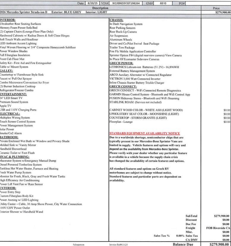 Contact us now about this 2026 Grech RV Strada LOUNGE-ION! 2026 Strada LOUNGE-ION by Grech RV from McClain's Longhorn RV in Sanger, Texas