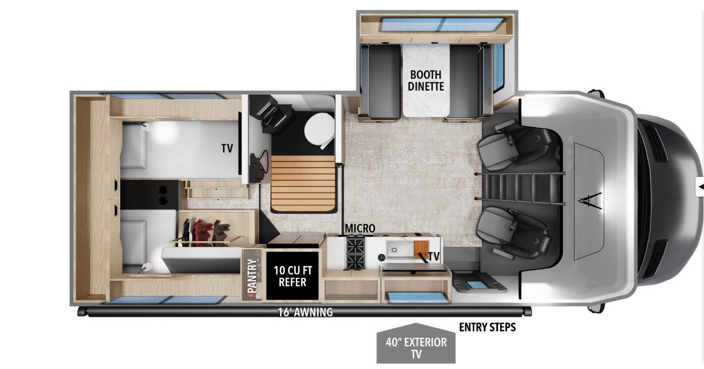 Call now about this 2026 Grand Design Lineage 25TK! 2026 Grand Design Lineage 25TK - New Class C For Sale by McClain's Longhorn RV in Sanger, Texas features TV, U-Shaped Dinette, Shower, Smoke Detector, Stereo System