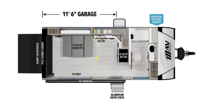 Call now about this 2026 Grand Design Momentum 17MAV! 2026 Grand Design Momentum 17MAV - New Toy Hauler For Sale by McClain's RV Superstore in Corinth, Texas features Batteries, Microwave, Shower, Queen Bed, Toilet