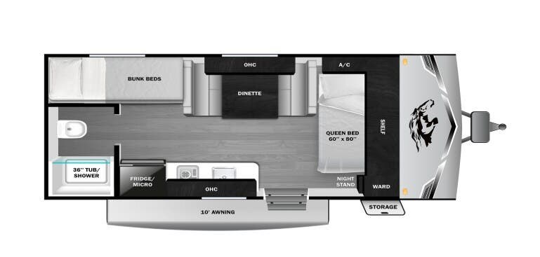 Call now about this 2026 Highland Ridge Open Range CONV 17BH! 2026 Highland Ridge Open Range CONV 17BH - New Travel Trailer For Sale by McClain's Longhorn RV in Sanger, Texas features Stove Top Burner, Water Heater, Smoke Detector, Dinette, Fire Extinguisher