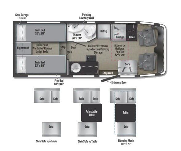 Call now about this 2026 Winnebago Ekko 23B! 2026 Winnebago Ekko 23B - New Class C For Sale by McClain's Longhorn RV in Sanger, Texas features TV, Medicine Cabinet, Fire Extinguisher, Oven, Satellite Dish