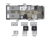 Call now about this 2026 Winnebago Ekko 23B! 2026 Winnebago Ekko 23B - New Class C For Sale by McClain's Longhorn RV in Sanger, Texas features TV, Medicine Cabinet, Fire Extinguisher, Oven, Satellite Dish