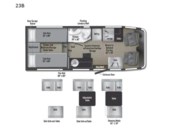 Call now about this 2026 Winnebago Ekko 23B! 2026 Winnebago Ekko 23B - New Class C For Sale by McClain's Longhorn RV in Sanger, Texas features Water Heater, Oven, Fire Extinguisher, Medicine Cabinet, Inverter