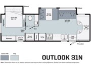 Call now about this 2020 Winnebago Outlook 31N! 2020 Winnebago Outlook 31N - Used Class C For Sale by McClain's Longhorn RV in Sanger, Texas features CO Detector, Air Conditioning, Smoke Detector, Microwave, Batteries