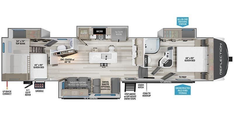 Call now about this 2025 Grand Design Reflection 362TBS! 2025 Grand Design Reflection 362TBS - New Fifth Wheel For Sale by McClain's RV Fort Worth in Fort Worth, Texas features TV, LP Detector, Stove Top Burner, Ladder, Microwave