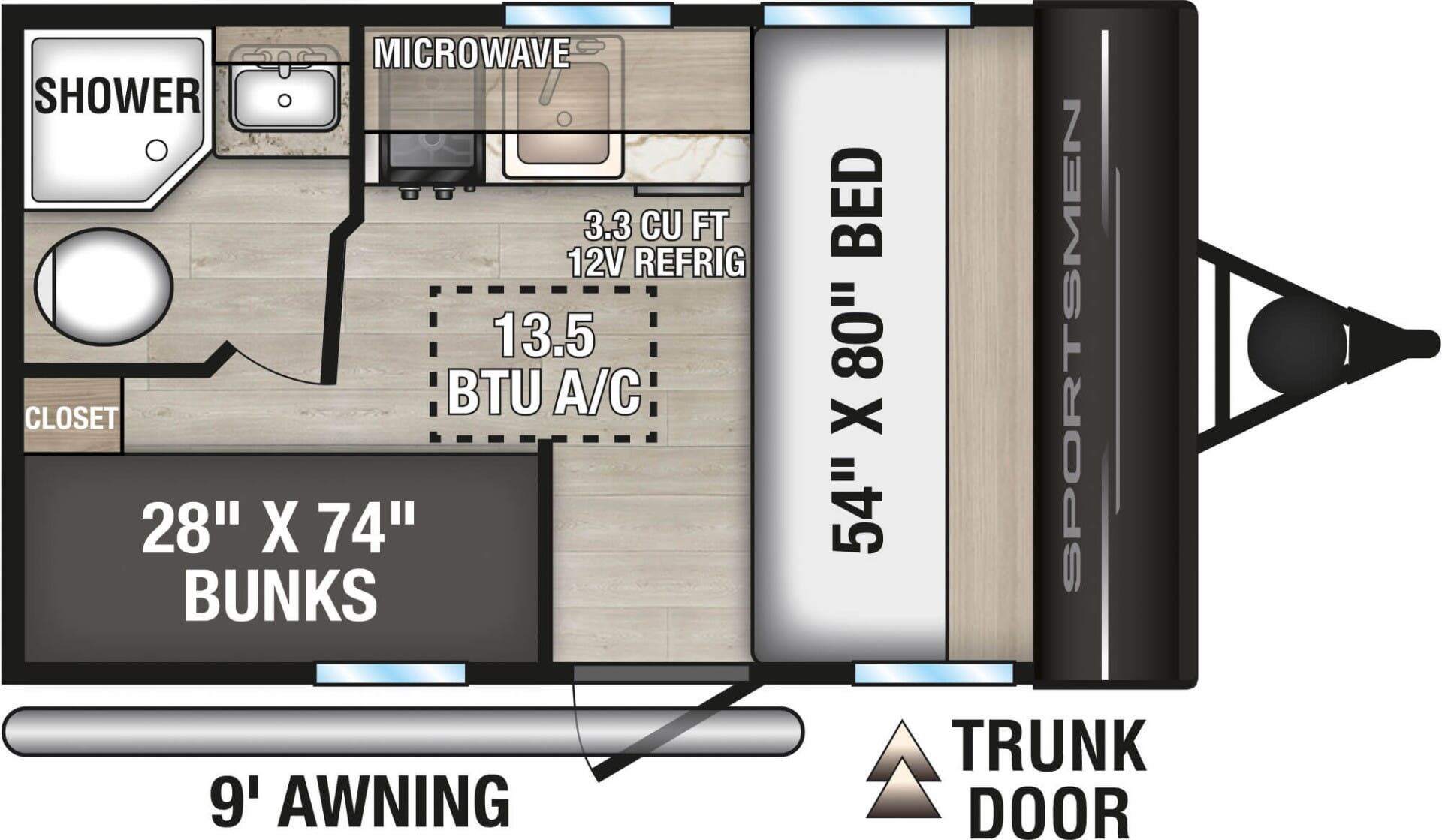 Call now about this 2026 K-Z Sportsmen Classic 130RD! 2026 K-Z Sportsmen Classic 130RD - New Travel Trailer For Sale by McClain's RV Fort Worth in Fort Worth, Texas