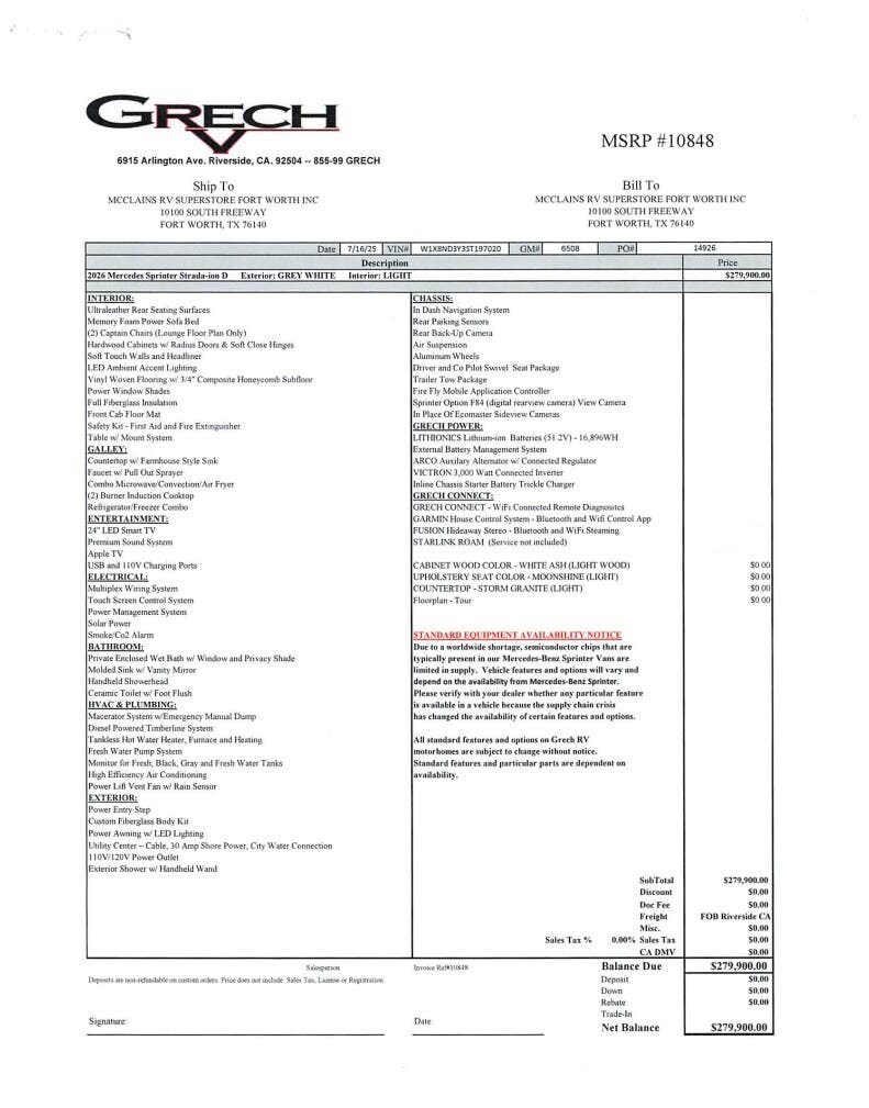 Contact us now about this 2026 Grech RV Strada TOUR-ION! 2026 Strada TOUR-ION by Grech RV from McClain's RV Fort Worth in Fort Worth, Texas
