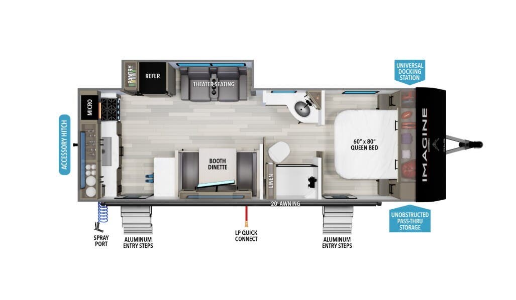 Contact us now about this 2026 Grand Design Imagine XLS 23LDE! 2026 Imagine XLS 23LDE by Grand Design from McClain's RV Fort Worth in Fort Worth, Texas