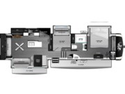 Call now about this 2026 Highland Ridge Open Range Roamer 35MRQS! 2026 Highland Ridge Open Range Roamer 35MRQS - New Fifth Wheel For Sale by McClain's RV Fort Worth in Fort Worth, Texas features Outside Kitchen, Glass Shower Door, Microwave, Skylight, Black Tank Flush