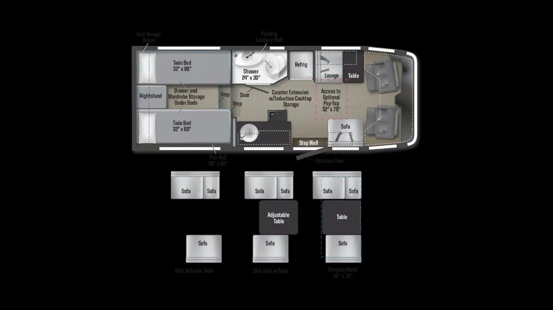 Call now about this 2026 Winnebago Ekko 23B! 2026 Winnebago Ekko 23B - New Class C For Sale by McClain's RV Fort Worth in Fort Worth, Texas features Oven, Microwave, Refrigerator, Clothes Rod, Hitch