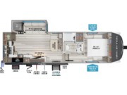 Call now about this 2025 Grand Design Reflection 150 270BN! Floorplan of 2025 Grand Design Reflection 150 270BN