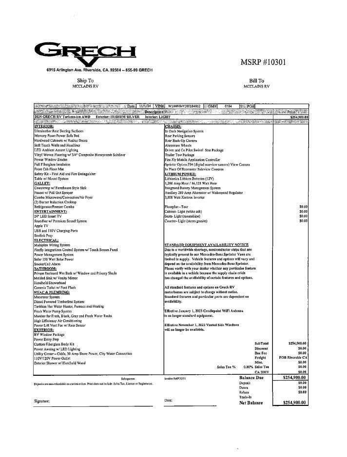 New 2025 Grech RV Turismo AWD TOUR-ION available in Corinth, Texas