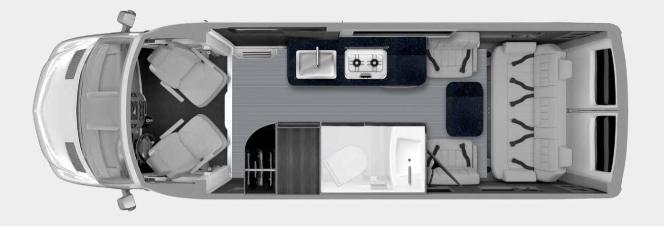 Call now about this 2025 Grech RV Terreno AWD TOUR-ION! 2025 Grech RV Terreno AWD TOUR-ION - New Class B For Sale by McClain's RV Superstore in Corinth, Texas features Roof Vents, CO Detector, AM/FM/CD, Sofa Bed, Propane