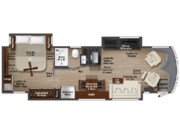Call now about this 2024 Winnebago Journey 34N! Floorplan of 2024 Winnebago Journey 34N